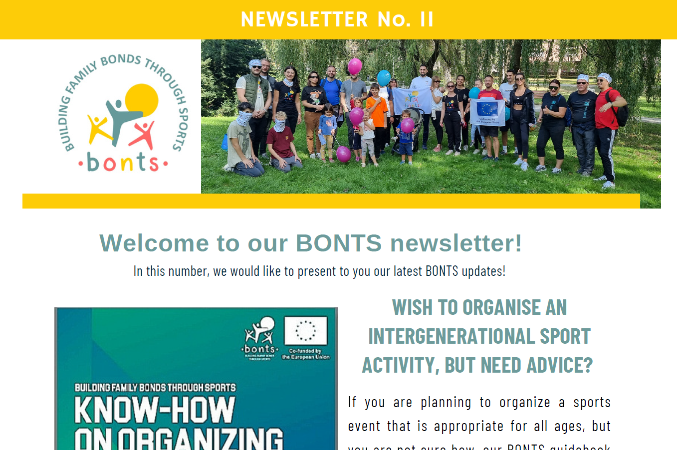 BONTS – Newsletter No.2