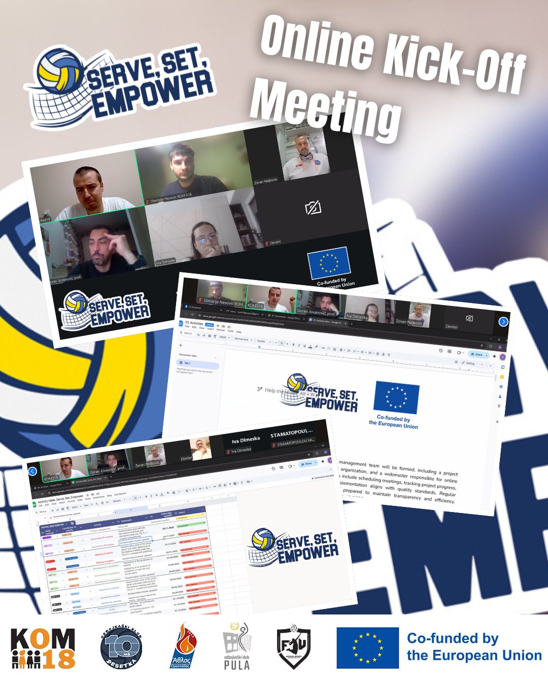 Serve, Set, Empower – Online kick-off meeting — photo 1