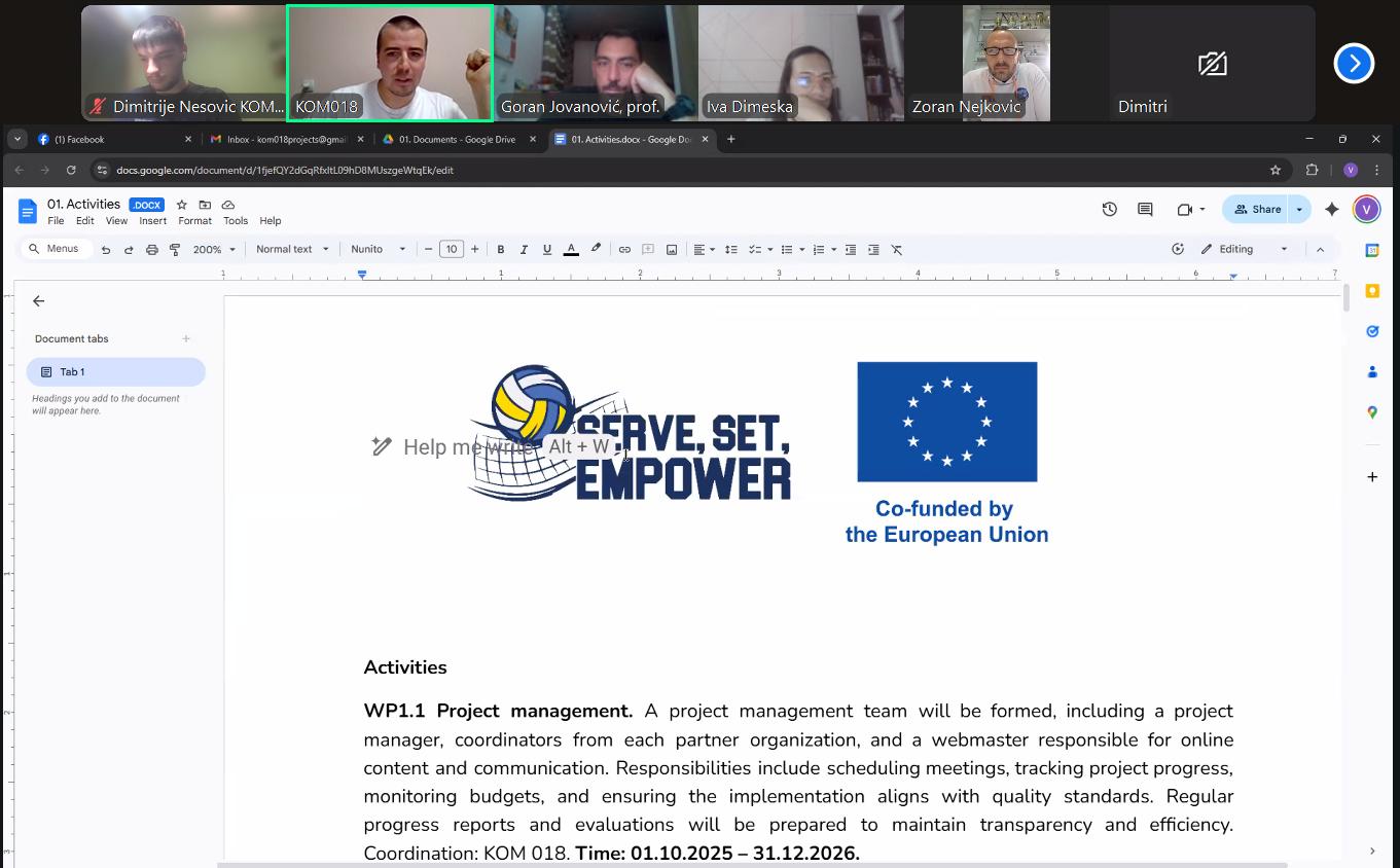 Serve, Set, Empower – Online kick-off meeting — photo 4